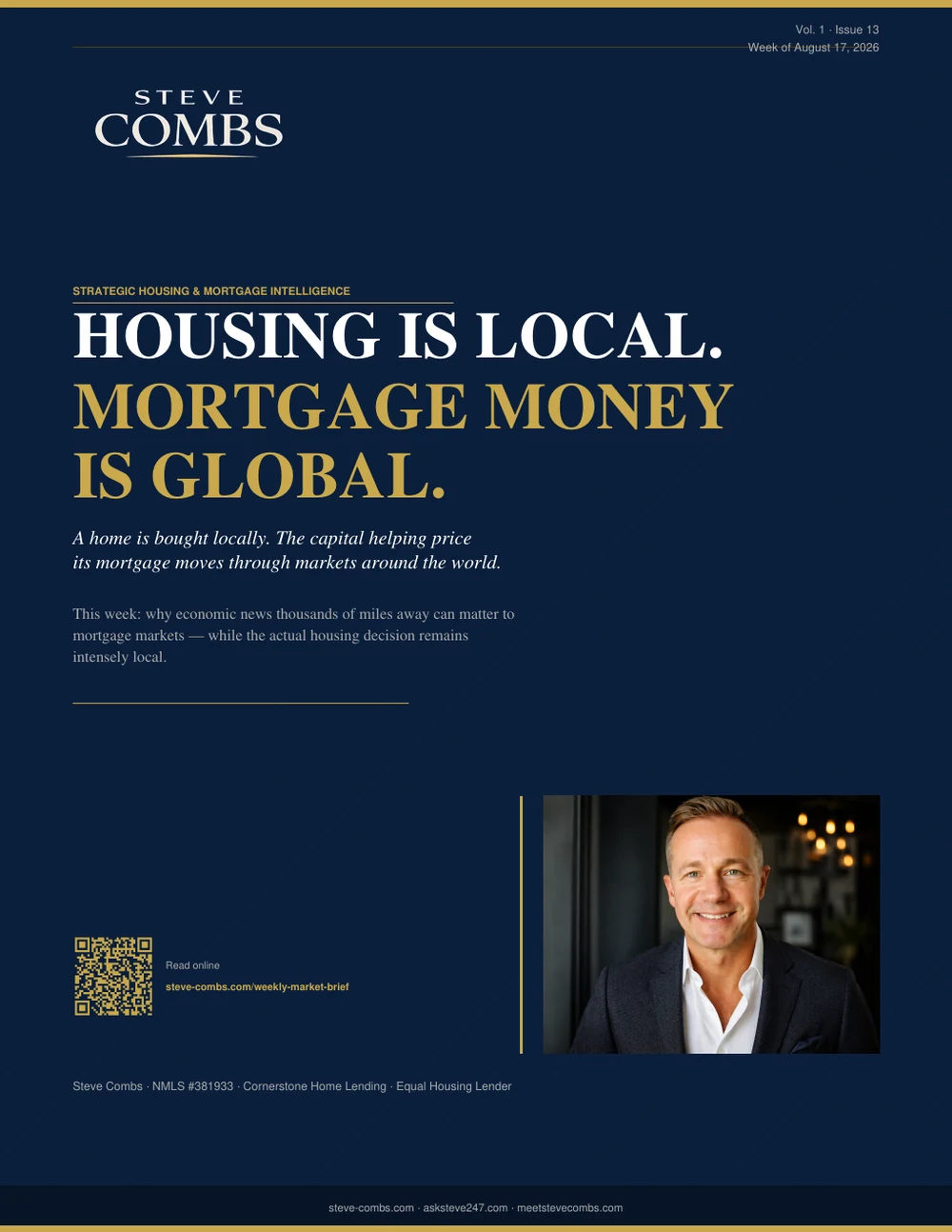 Cover of Steve Combs Weekly Market Brief Issue 13